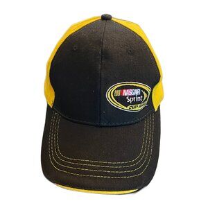 NASCAR Sprint Cup Series Hat Black Yellow Adjustable Cap NWOT